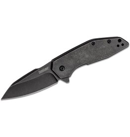 kershaw Kershaw 2065 Gravel Assisted Flipper Knife 2.5" BlackWashed Reverse Tanto Blade and Stainless Steel Handles, Frame Lock
