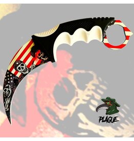 Plague Plague Karambit Knife - Merica #1 One Way Trip  21DT002-75RD