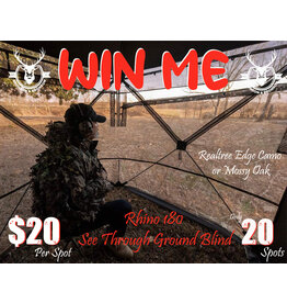 DRAW #1365 - WIN ME - Rhino 180 Ground Blind Realtree OR Mossy