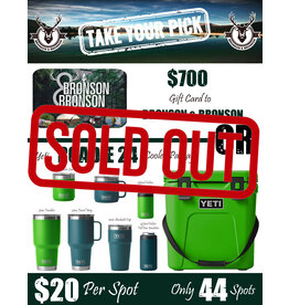 DRAW #1362 - Take Your Pick - Gift Card OR Yeti Roadie Canopy Green