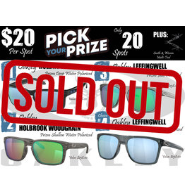 DRAW #1345 - Pick Your Prize - OAKLEYS 1 OF 4!