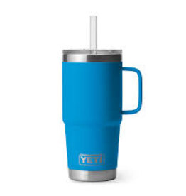 Yeti Yeti Rambler 25oz/739ml Travel Straw Mug Big Wave Blue