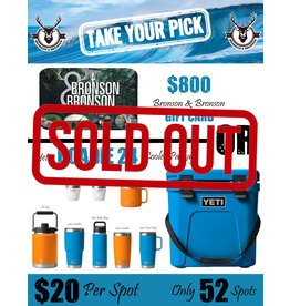 DRAW #1369 - Take Your Pick - Yeti Big Wave Blue OR Gift Card
