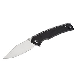 Civivi CIVIVI Knives Tranquil Liner Lock Flipper Knife 3.7" 14C28N Satin Clip Point Blade, Black G10 Handles - C23027-1