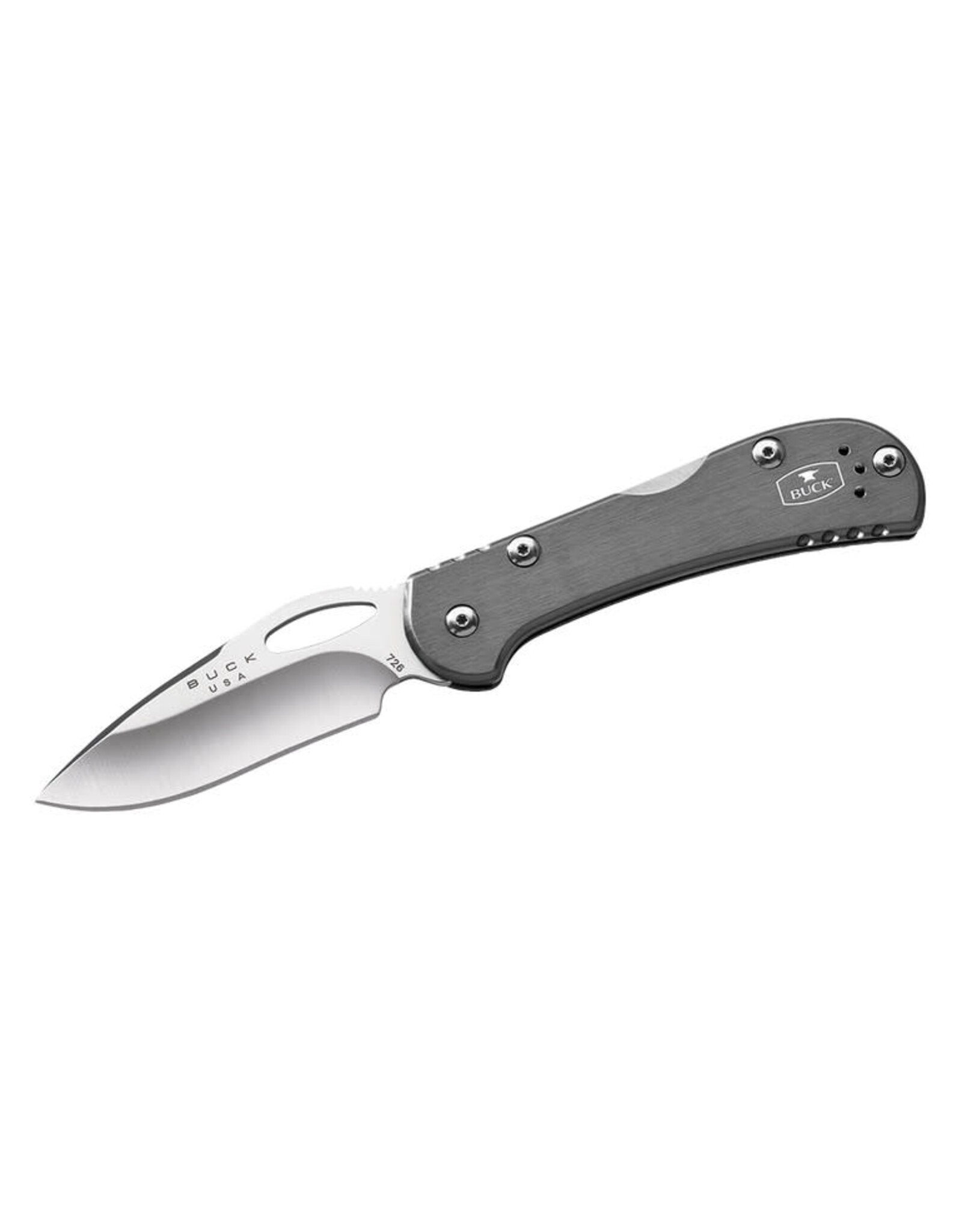 Buck Knives Buck 726 Mini Spitfire Folding Knife, 420HC Steel, Aluminum Grey, 0726GYS
