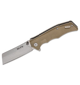 Buck Knives Buck Trunk Flipper Folding Knife, G10 Khaki 0252TNS