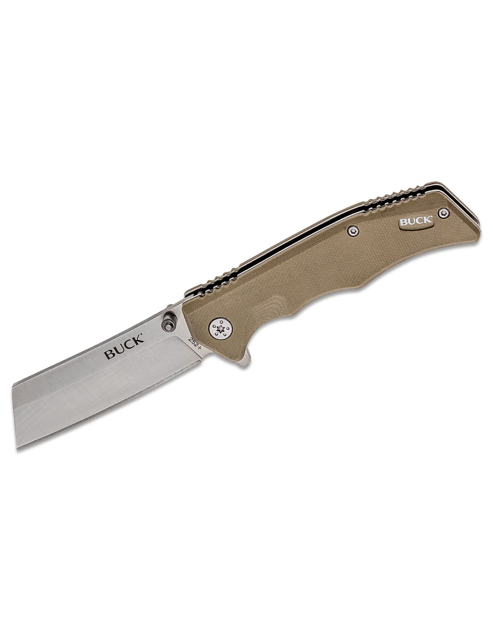 Buck Knives Buck Trunk Flipper Folding Knife, G10 Khaki 0252TNS