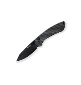 Buck Knives Buck 743 Small Sovereign Button Lock Folding Knife, Black Blade, Steel w/Carbon Fiber Graphic, 0743CFS