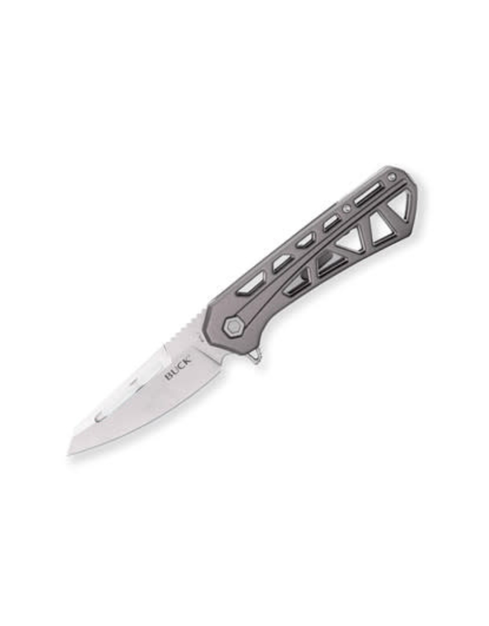 Buck Knives Buck 811 Trace Ops Flipper Folding Knife, Tanto Blade, Aluminum Gray, 0811GYS