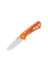 Buck Knives Buck 812 Trace Flipper Folding Knife, Partially Serrated Blade, Aluminum Orange, 0812ORX