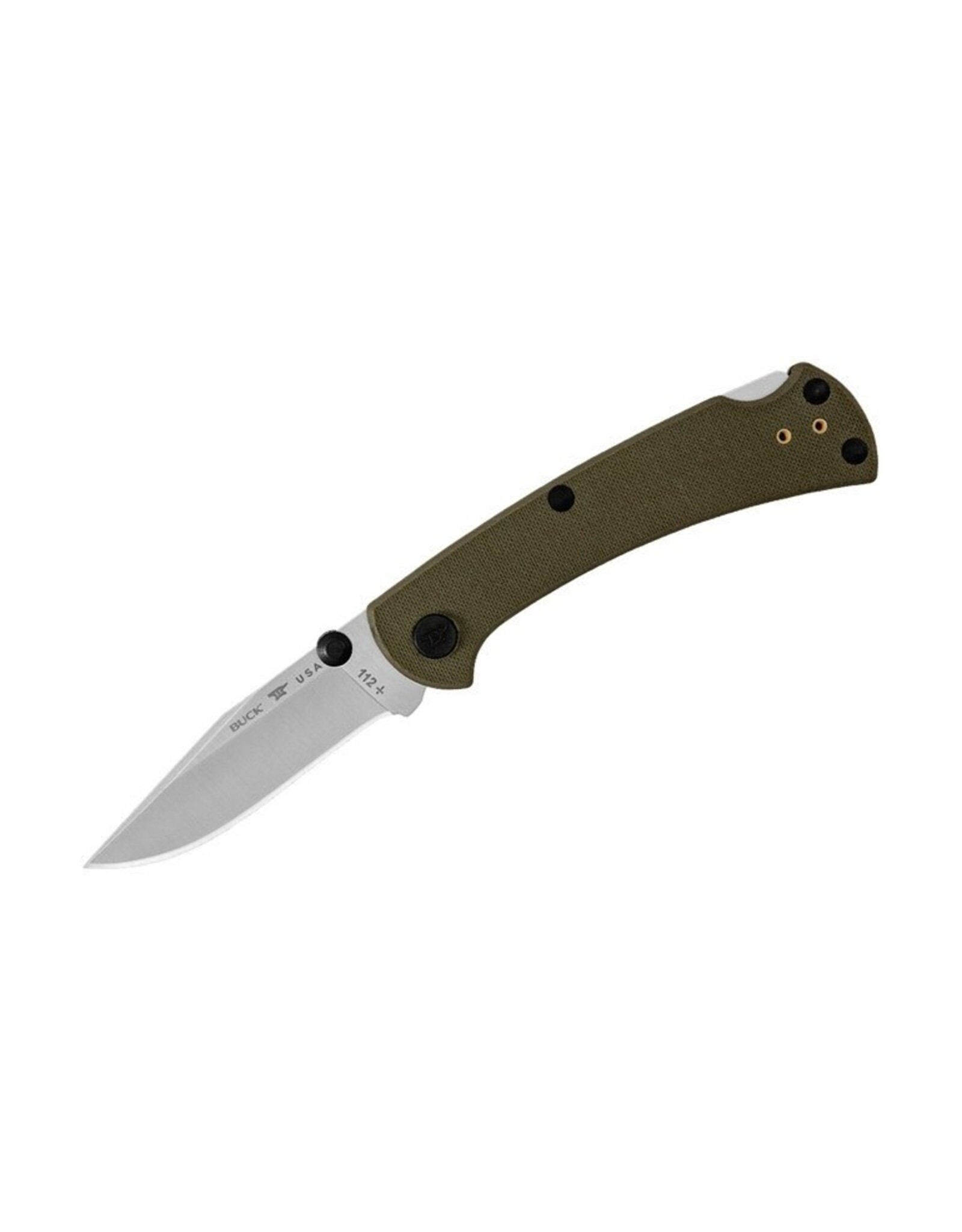 Buck Knives Buck Slim Pro TRX Folding Knife, S30V Satin, G10 Green, 0112GRS3