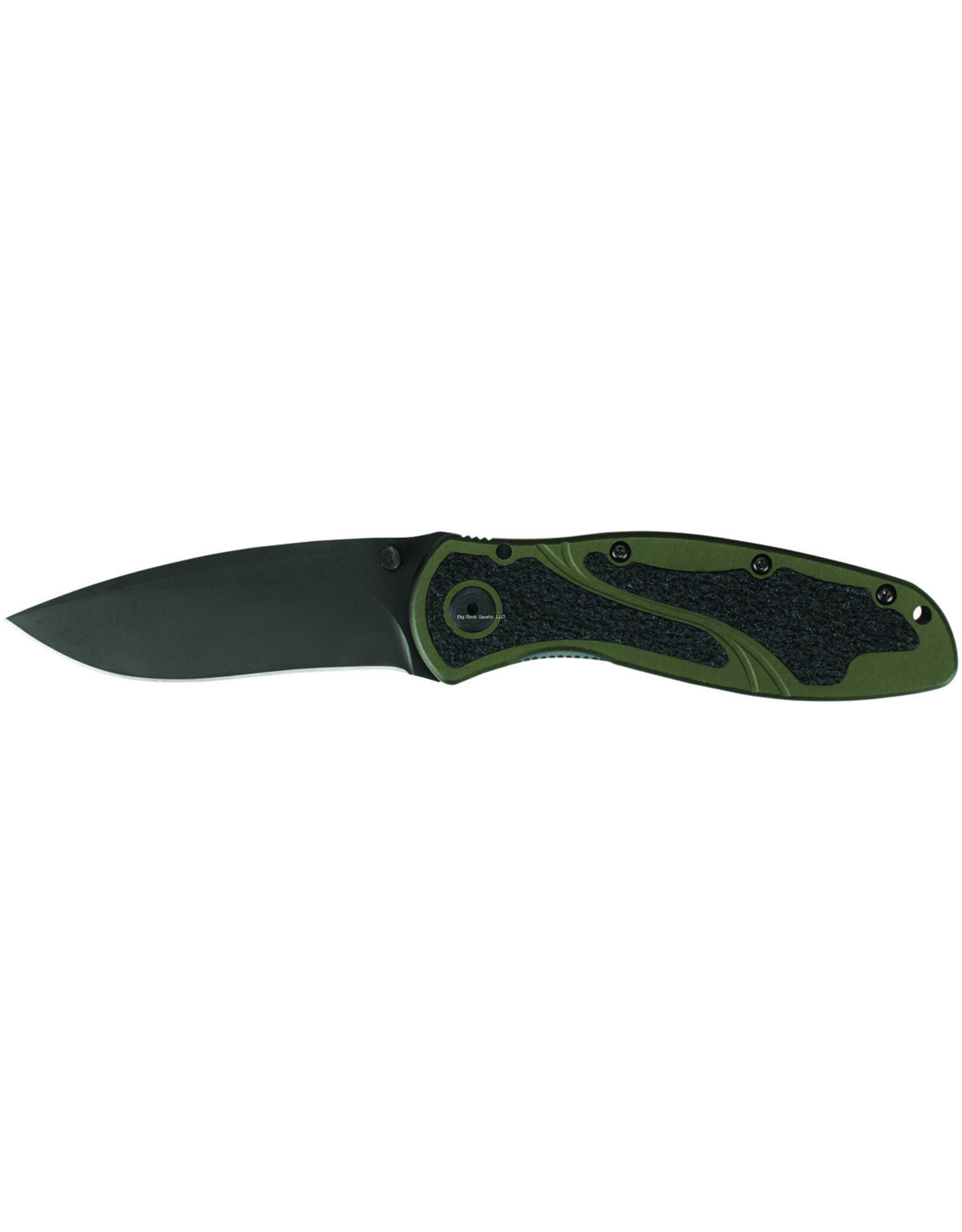 kershaw Kershaw 1670OLBLK Blur Folding Knife, 3.4" Blade, Olive Handle/Black Blade
