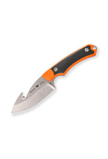 Buck Knives Buck 664 Alpha Hunter Select Fixed Blade Knife 3.75" 420HC Stonewashed Gut Hook, Orange GFN Handles with Versaflex Inserts, Polyester Sheath - 13726