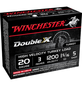 Winchester Winchester STH2035 Double X Shotshell 20 GA, 3 in, No. 5, 1-5/16oz, 1200 fps, 10 Rnd per Box