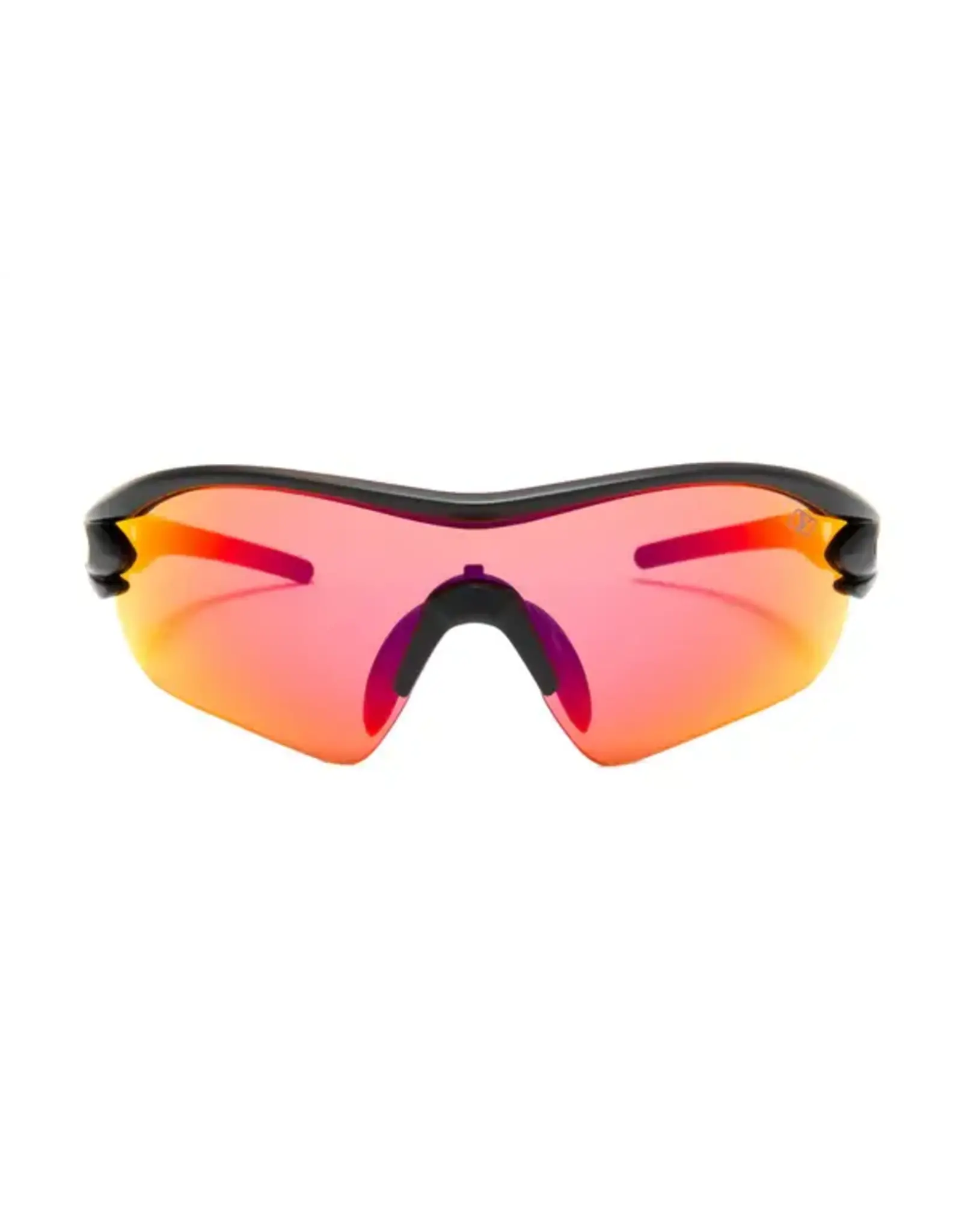 Vigor Summit Polarized Shield Sunglasses Matte Black / Red Revo