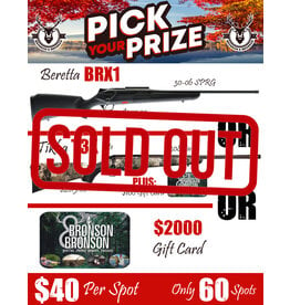 DRAW #1372 - Pick Your Prize - Beretta BRX1, Tikka T3X Lite OR Gift Card