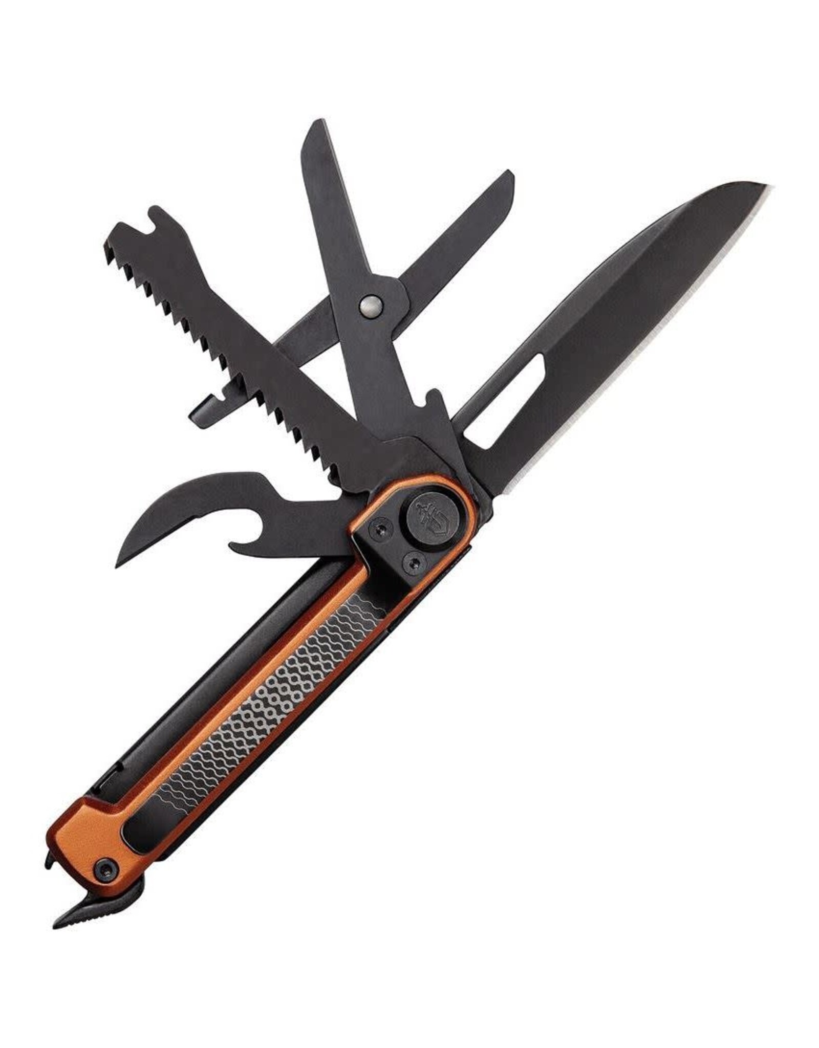 GERBER TOOLS Gerber Armbar Scout Multi-Function Folding Knife 2.5" Black Plain Blade, Burnt Orange Handle - 1064395