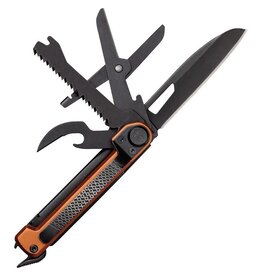GERBER TOOLS Gerber Armbar Scout Multi-Function Folding Knife 2.5" Black Plain Blade, Burnt Orange Handle - 1064395