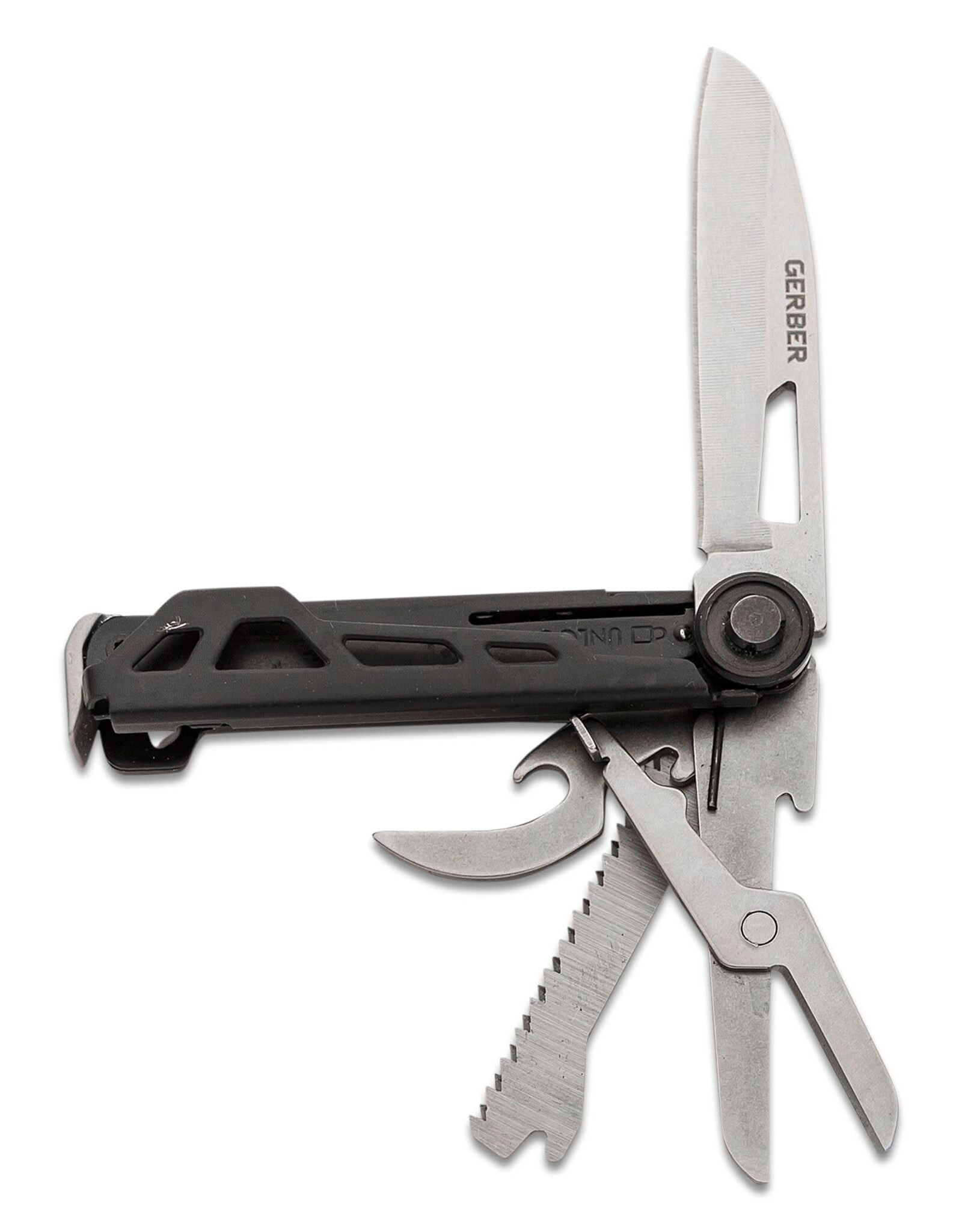 GERBER TOOLS Gerber Armbar Scout Multi-Function Folding Knife 2.5" Satin Plain Blade, Onyx Black Handle - 1064400