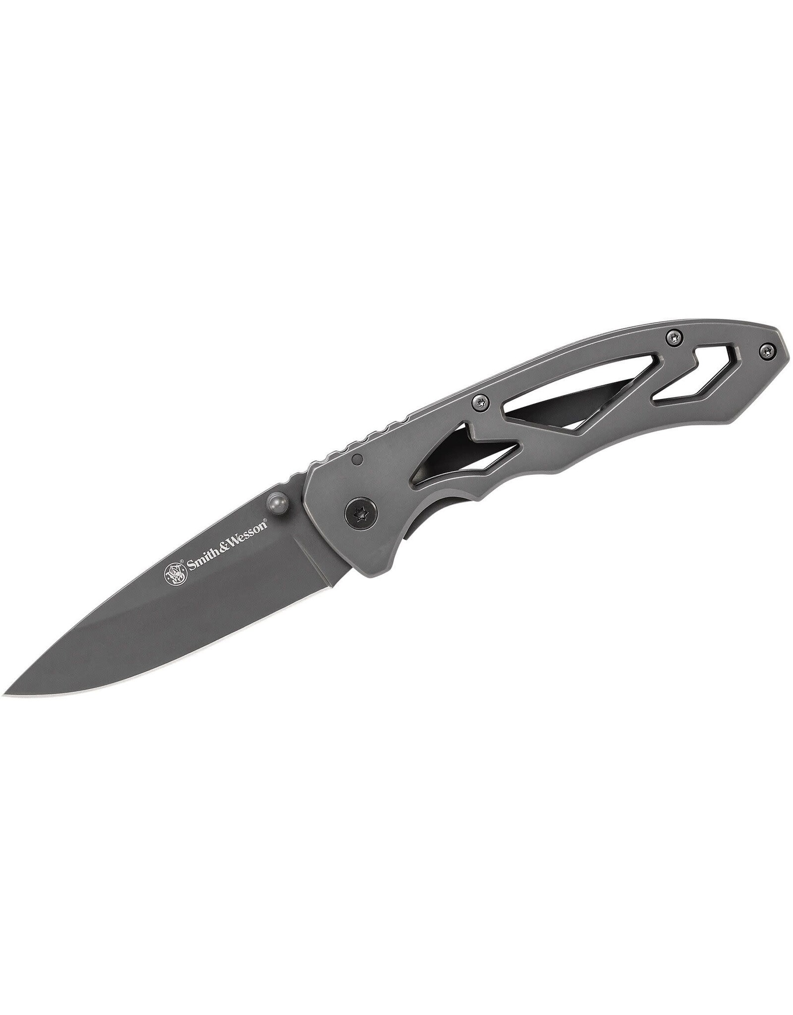 Smith & Wesson Smith & Wesson CK400L Large Frame Lock Folder 3" Drop Point Plain Blade, Stainless Steel Handles - CK400LCP