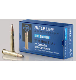PPU PPU Rifle Ammo 303 British, SP, 180 Gr, 20 Rnd