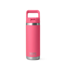 Yeti Yeti Rambler® 18 oz/532 ML Water Bottle WITH COLOUR-MATCHED STRAW CAP - Tropical Pink