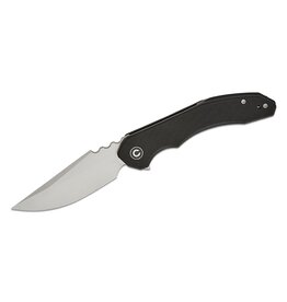 Civivi CIVIVI Knives Bryan Montalvo Bluetick Nested Liner Lock Flipper Knife 3.47" 14C28N Satin Drop Point Blade, Milled Black G10 Handles - C23050-1