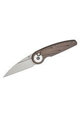 Civivi CIVIVI Knives Starflare Button Lock Folding Knife 3.3" Nitro-V Satin Wharncliffe Blade, Milled Gray Aluminum Handles - C23052-2