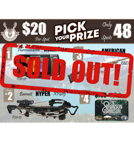 DRAW #1381 - Pick Your Prize - Humminbird, Barnett, Ruger OR Gift Card