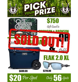 DRAW #1383 - Pick Your Prize - Yeti OR Oakley+Gift Card