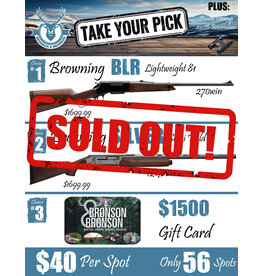 DRAW #1386 - Take Your Pick - Browning BLR, Browning Silver OR Gift Card