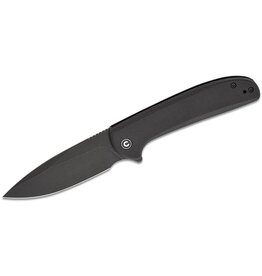 Civivi CIVIVI Knives Primitrox Liner Lock Flipper Knife 3.48" Nitro-V Black Stonewashed Drop Point Blade, Black G10 Handles - C23005A-2
