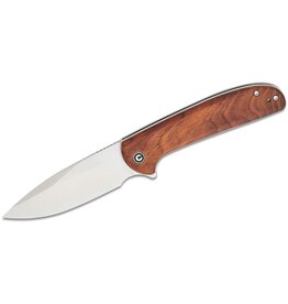 Civivi CIVIVI Knives Primitrox Liner Lock Flipper Knife 3.48" Nitro-V Satin Drop Point Blade, Guibourtia Wood Handles - C23005A-3