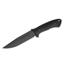 Spartan Blades Spartan Blades Professional Grade Harsey Fighter Fixed Blade Knife 6.125" 1095 Black Powder Coated Blade, Black Injection Molded Handles, Black Injection Molded Sheath - SBSL006BK