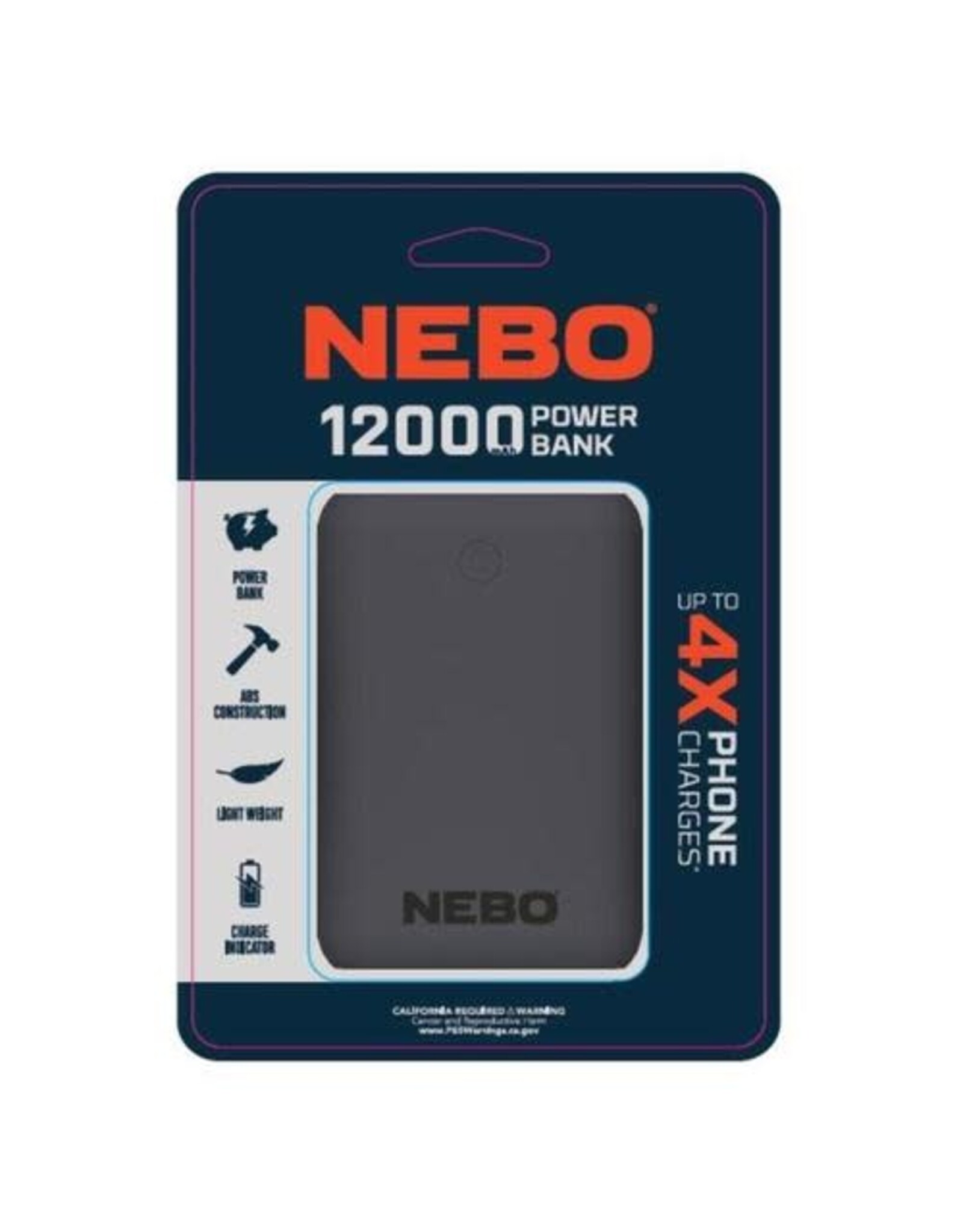 Nebo Nebo NEB-PWR-0003 Power Bank 12000 mAh Black
