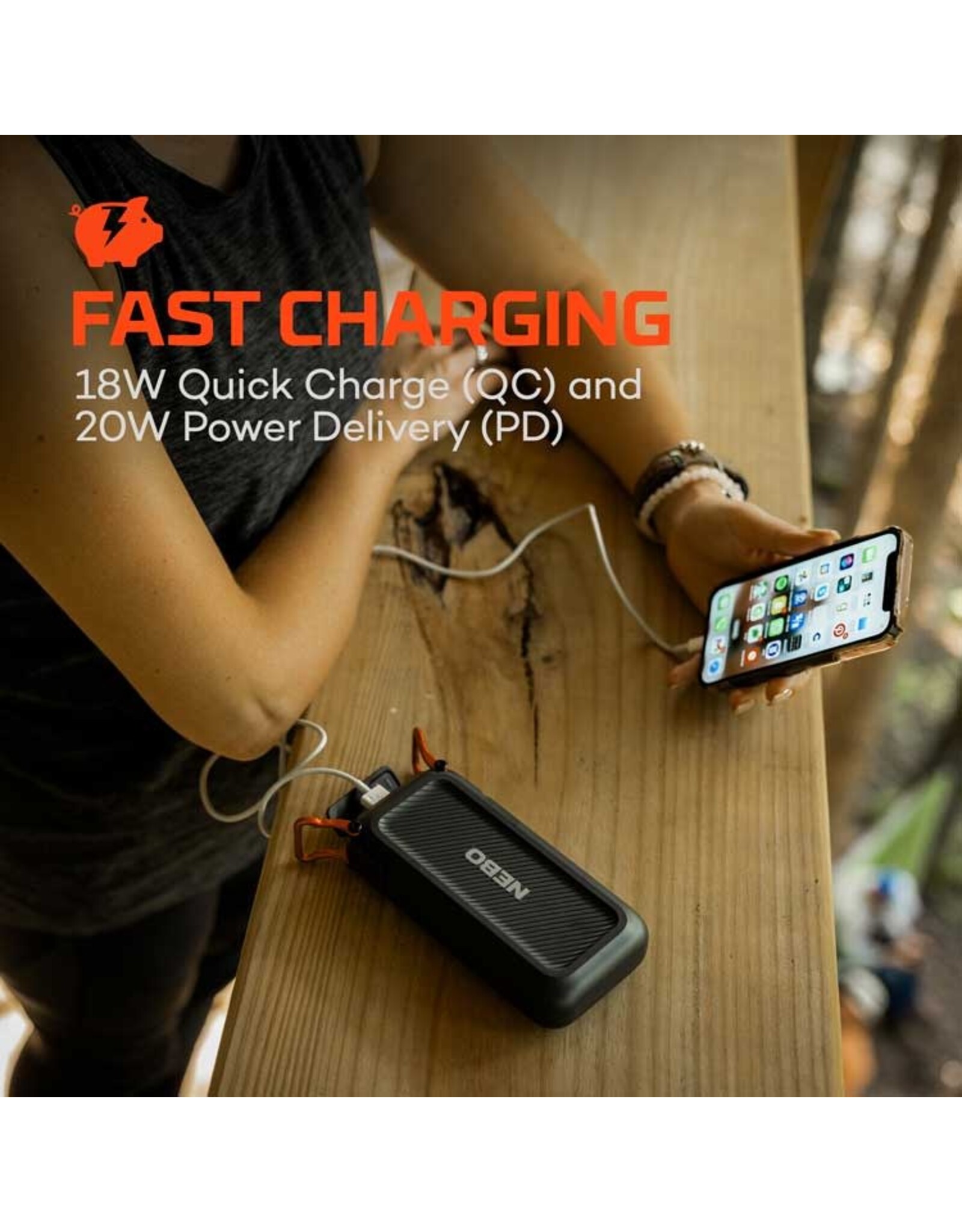 Nebo Nebo Rambler 20K Power Bank + Light