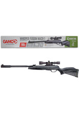 GAMO AIR RIFLES Gamo Whisper Fusion Mach 1 .22 1100FPS Caliber Break Action Single Shot Synthetic Stock Black