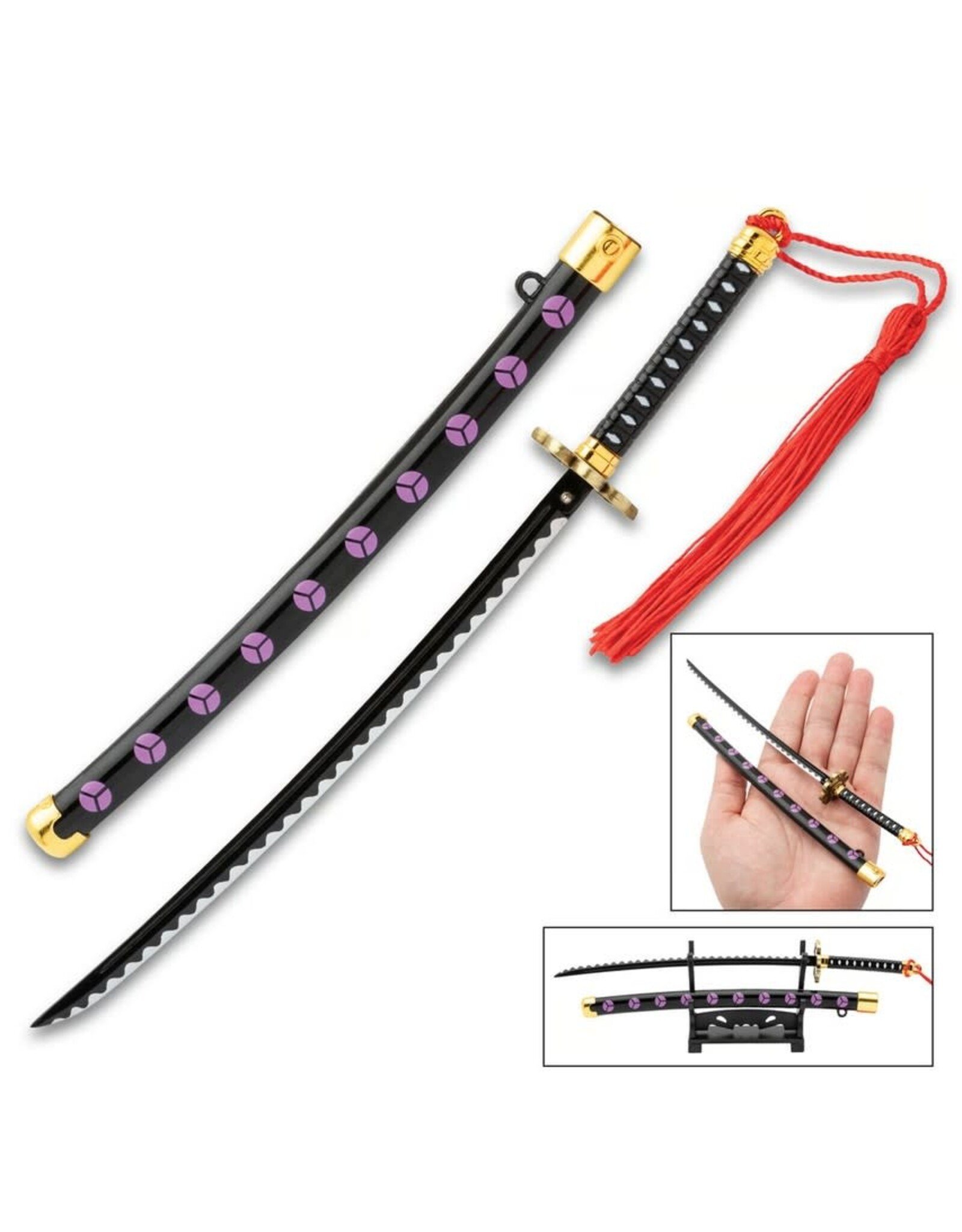 Anime Shusui Sword Mini Collectible - 9" with Scabbard and Stand BK6345