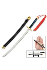 Anime Muichiro Tokito's Nichirin Demon Slayer Sword Mini Collectible - 9" with Scabbard and Stand BK6346