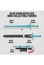 Anime Blue Dark Repulser Sword Mini Collectible - 9" with Scabbard and StandBK6269