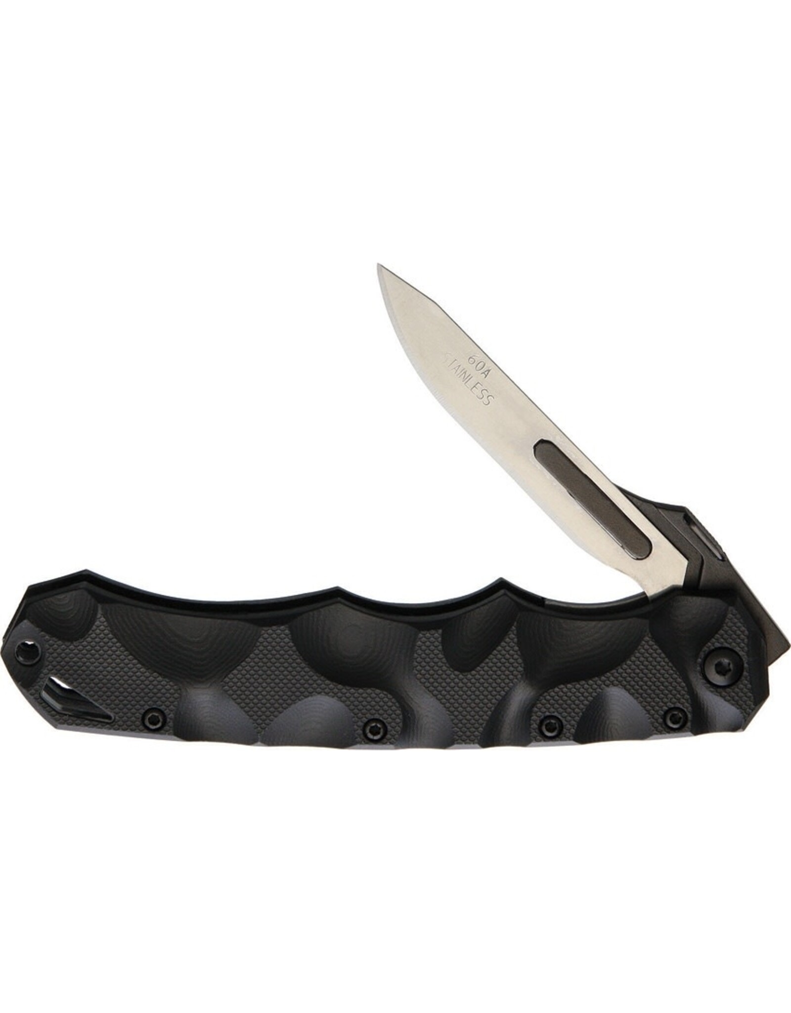 Havalon Havalon Piranta The Black Stag, #60A Replaceable Blades, Black Zytel Handles, Liner Lock - XTI-60ASTAG-BLK