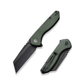 Civivi CIVIVI ExOne Black Stonewashed Nitro-V Micarta Green (C23036-3)