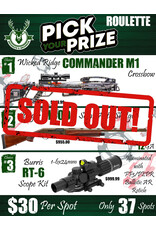 Draw #1442 - Pick your Prize - WR Crossbow, M3000, or Burris Scope