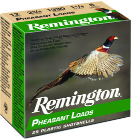 Remington Remington 20046 Pheasant Loads Shotshell 12 GA, 2-3/4 in, No. 4, 1-1/4oz, 3-3/4 Dr, 1330 fps, 25 Rnd per Box