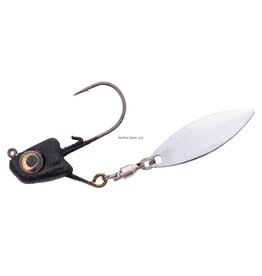 Great Lakes Finesse Great Lakes Finesse GLFSU38-14 Sneaky Underspin Jig 3/8oz Matte Black Silver Blade
