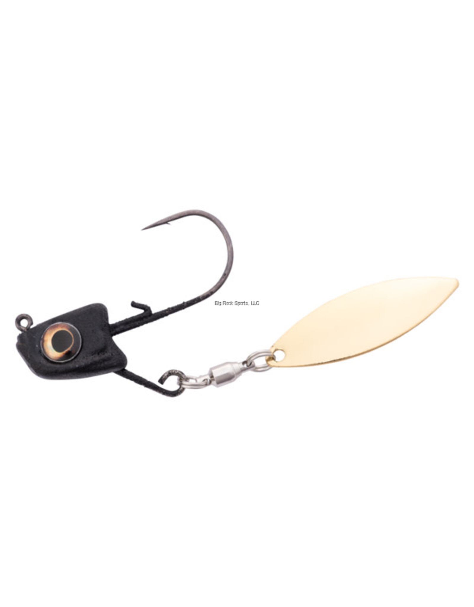 Great Lakes Finesse Great Lakes Finesse GLFSU38-14GLD Sneaky Underspin Jig 3/8oz Matte Black Gold Blade