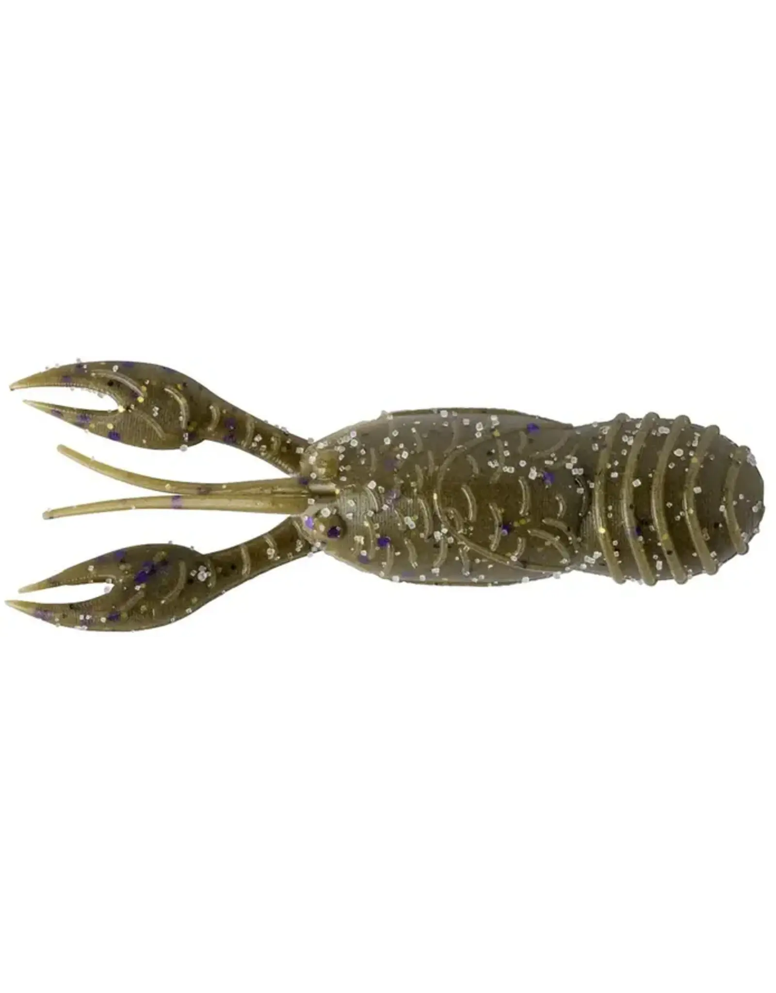 Great Lakes Finesse Great Lakes Finesse GLFJC250-03F Juvy Craw 2 1/2", 7pk Green Pumpkin Purple Flake