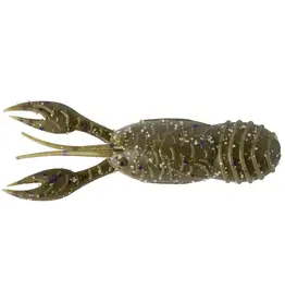 Great Lakes Finesse Great Lakes Finesse GLFJC250-03F Juvy Craw 2 1/2", 7pk Green Pumpkin Purple Flake