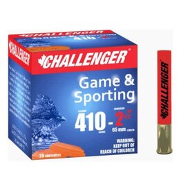 Challenger Challenger Ammo 10066 Standard 1006 Shotshell 410 GA, 2-1/2 in, No. 6, 1/2 oz, 1200 fps, 25 Rnd per Box (167345)