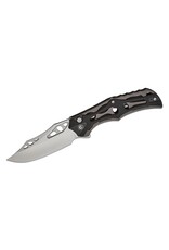 Civivi CIVIVI Knives Biophase Button Lock Flipper Knife 3.48" Nitro-V Satin Clip Point Blade, Skeletonized Gray Aluminum and Black G10 Handles, Reversible Bayonet Clip - C23083C-3